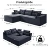GLP Modulares Ecksofa 256 cm aus Cord, 4-Sitzer mit Produktbild-Vorschau 4