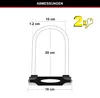 Master Lock U-lock incl. 2 chiavi nero 8170EURDPRO Anteprima dell’immagine prodotto 5