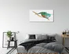 Glasbilder 140x70 Wandkunst Bunte bemalte Papagei Produktbild-Vorschau 3