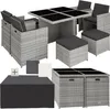 tectake® Aluminium Rattan Sitzgruppe Manhattan wetterfest Produktbild-Vorschau 4