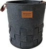 Wäschekorb 55 Liter Briena Filz Dunkelgrau Produktbild-Vorschau 1