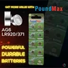 10 batterie alcaline a bottone PoundMax AG6 / per orologi Anteprima dell’immagine prodotto 5