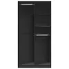vidaXL Kleiderschrank Schwarz 100x50x200 cm Holzwerkstoff Produktbild-Vorschau 4