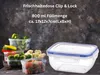 LS-LebenStil Frischhaltedose Clip & Lock 800ml Rechteckig Produktbild-Vorschau 3