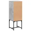 Beistellschrank mit Glastür Betongrau 35x37x100 cm Produktbild-Vorschau 7