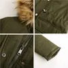 ASKSA Damen Wintermantel Winterjacke mit Fellkapuze Dicker Produktbild-Vorschau 5
