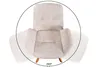 riess-ambiente Drehbarer Design Stuhl BALTIC beige Bouclé Produktbild-Vorschau 13