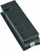 A black carbon filter for a range hood, shown from a slightly elevated diagonal angle against a white background. Produktbild-Vorschau