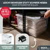 BOXXivo Aufbewahrungsbox 60L mit Deckel  im 2er Set – Produktbild-Vorschau 6