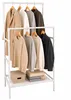 Relaxdays Kleiderständer, 2 Stangen mit Ablage, Produktbild-Vorschau 1