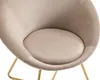 Set aus 2 Stühlen aus Velours und goldenem Metall - Beige - Produktbild-Vorschau 7