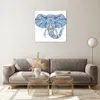Bilder auf glas - Elefant Muster Tierwelt Afrika - 60x60cm Produktbild-Vorschau 7