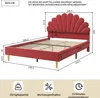 Letto imbottito Fortuna Lai 140 x 200 cm, struttura letto Anteprima dell’immagine prodotto 3