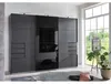 Schwebetürenschrank - 270 x 208 cm - 6 Schubladen - Graphit Produktbild-Vorschau 6
