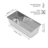 Kastenform Backblech 250 x 110 Strukturiert Produktbild-Vorschau 6