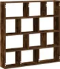 vidaXL Étagère cube 12 compartiments Chêne fumé Matériau Voir les images du produit 1