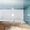 SONNI Panneau de douche pour baignoire, 120x140 cm,verre de Voir les images du produit 3