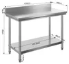 Wiltec Edelstahl Tisch Arbeitstisch Edelstahltisch mit Produktbild-Vorschau 3