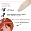 An instructional image showing how to apply tape-in hair extensions, with accompanying text highlighting key features. Anteprima dell’immagine prodotto