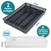 KONZEPT Besteckkasten für Schubladen 31x23x4,5cm Grau - Produktbild-Vorschau 2