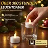 MONZANA LED Teelichter mit Fernbedienung, flackernd, 30er Produktbild-Vorschau 5