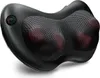 A black massage pillow with a mesh top and red massage nodes visible underneath. Produktbild-Vorschau