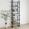 VidaXL 821319, Szary, Dąb, Metal, Drewno, 800 mm, 300 mm, Podgląd zdjęcia produktu 2