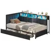 AODEMOKO Polsterbett Schlafsofa, Jugendbett mit Produktbild-Vorschau 10