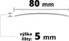 AP16 přechodová lišta samolepící ACARA, hliník elox Náhled obrázku produktu 3