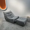 Divano singolo relax poltrona chill chair con sgabello Anteprima dell’immagine prodotto 1