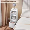 Yaheetech 2er Set Nachttisch 25 cm schmaler Beistelltisch Produktbild-Vorschau 7