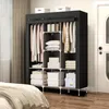 Kleiderschrank Stoff 130x170cm XL Faltschrank 8 Fächer 2 Produktbild-Vorschau 3