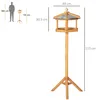 PawHut Vogelhaus Vogelvilla Futterhaus Vogelhäuschen mit Produktbild-Vorschau 2