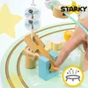 Tavolo didattico in legno per bambini, tavolo, treno, Anteprima dell’immagine prodotto 7