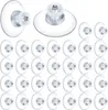 A collection of clear suction cups with threaded screws. Produktbild-Vorschau