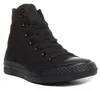 A black high-top Converse sneaker is shown against a white background. Produktbild-Vorschau