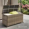 tectake® Auflagenbox Kuusamo 116 x 54 x 64 cm Produktbild-Vorschau 6