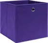 vidaXL Úložné boxy 4 ks. Fialové 32x32x32 cm Látka Náhled obrázku produktu 1