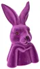 Dekorative Hasenfigur Denkerpose Beflockt Elegante Produktbild-Vorschau 1