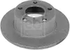 2x FEBI BILSTEIN Bremsscheibe 09076 hinten für AUDI 100 Produktbild-Vorschau 1
