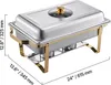 VEVOR Hot Pot Set Chauffe-plats en acier inoxydable avec 4 Voir les images du produit 8
