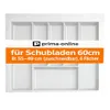 Príborník pre zásuvku 60 cm Biely – Možnosť prispôsobenia Náhľad obrázku produktu 3