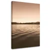 Leinwandbild Ruhiges Wasser am See 60x90 Feeby Beige bild Produktbild-Vorschau 1
