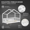 ML-Design Kinderbett Hausbett 70x140 cm Weiß mit Matratze Produktbild-Vorschau 4