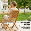 Zestaw ogrodowy Outsunny z drewna akacjowego, 5-częściowy Podgląd zdjęcia produktu 8