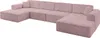 ALTDECOR Ecksofa in U-Form IREA-U2-v3 386x165x77 cm Rosa Produktbild-Vorschau 2