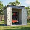 Geräteschuppen Gerätehaus Metall Gartenhaus Satteldach Produktbild-Vorschau 1