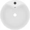vidaXL Lavabo con troppopieno bianco opaco 36x13 cm in Anteprima dell’immagine prodotto 3