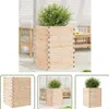 The Living Store Pflanzkübel 50x50x68,5 cm Massivholz Produktbild-Vorschau 1