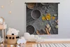 MuchoWow® Wandteppich Wandbehang Kräuter - Löffel - Schale Produktbild-Vorschau 4
